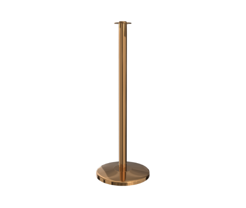 polished-brass-flat-top-stanchion-post-sloped-base