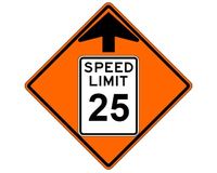 Speed Limit (RUS) Roll-Up Sign