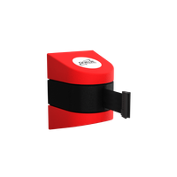 25'L Retractable Belt Barrier | Wall Mounted